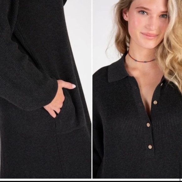 Natural Life Rib Knit Sweater Maxi Dress in Charcoal
size Small/Medium - Picture 8 of 12